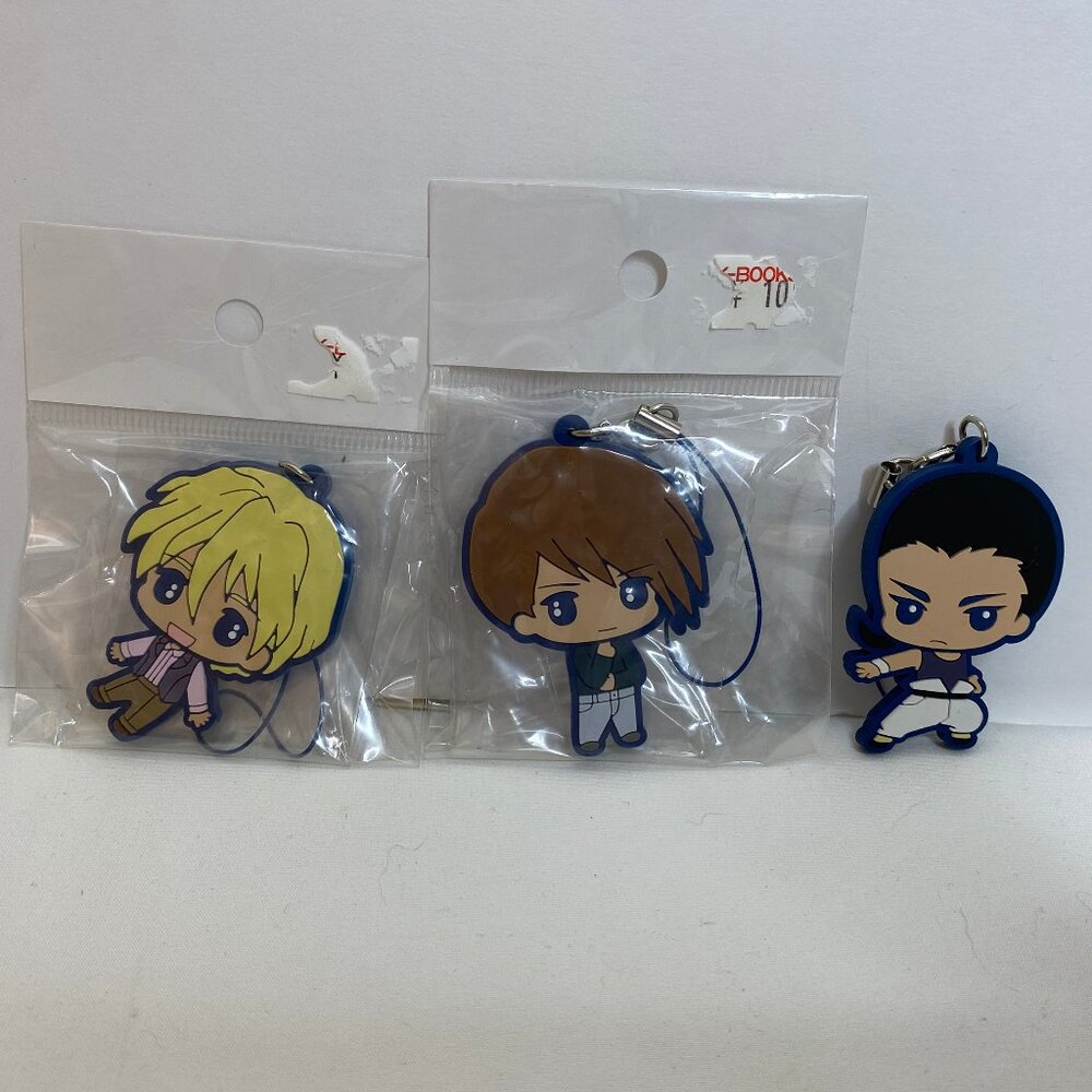 3/$20 - Rare Gundam Wing Anime Keychain Set - Vintage 90s Japan Japanese Cartoon